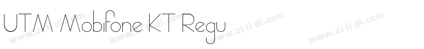 UTM Mobifone KT Regu字体转换